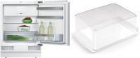 MK082KLF5A Unterbau-Kühlschrank mit Gefrierfach KU15LAFF0 + KSGGZM00 Butterdose weiß