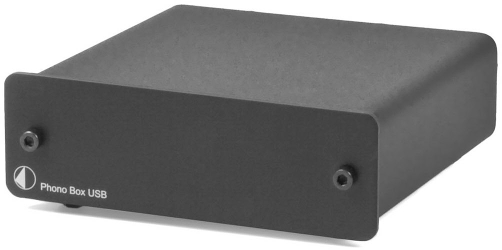 Phono Box USB Phono-Vorverstärker schwarz