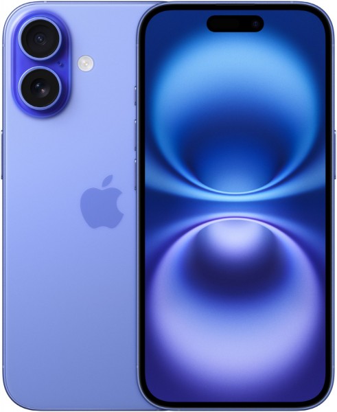 iPhone 16 (128GB) ultramarin, 48 MP Kamera, 6,1 Zoll Display, 37 Std. Akku, 5G, iOS
