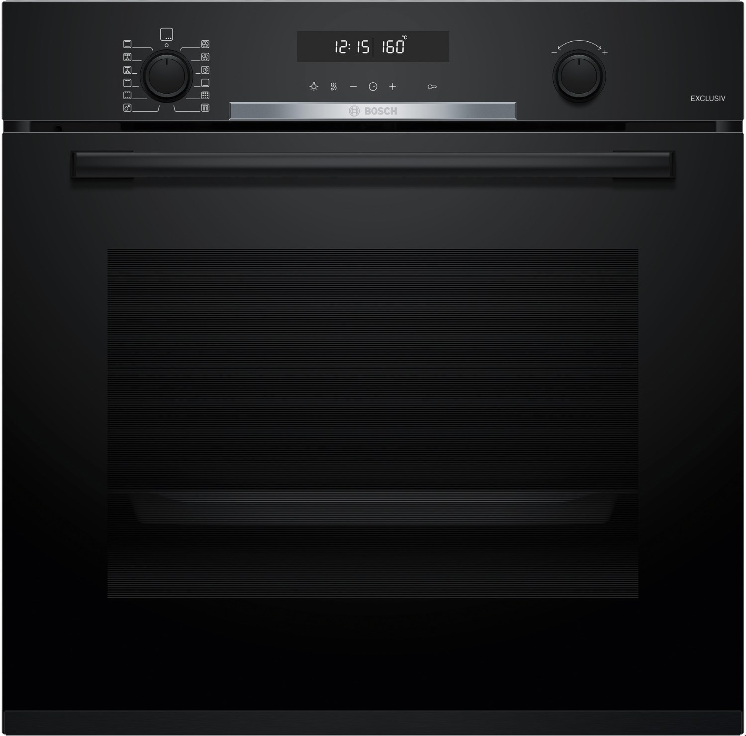 HBG378AB4 Einbaubackofen schwarz, 71 l, Pizza-Stufe, schnelles Vorheizen, pyrolytische Selbstreinigung, 59,4 cm breit, A+