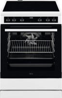 CCB644BGBW Elektroherd mit Glaskeramikfeld weiß, 73 l, Pizza-Stufe, Dörren, Heißluftgrill, 59,6 cm breit, A, 4 Kochzonen