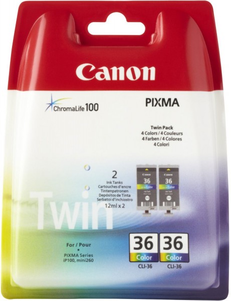 CLI 36 Tintenpatrone TwinPack mehrfarbig