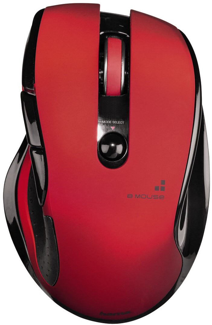 Rot Mouse Hama Wireless 8 Mouse rot/schwarz | EURONICS