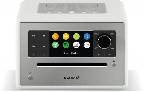 Elite CD/Radio-System weiss hochglanz/silber