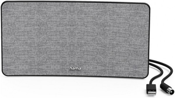 Stoff-Design DVB-T2 Zimmerantenne grau/schwarz