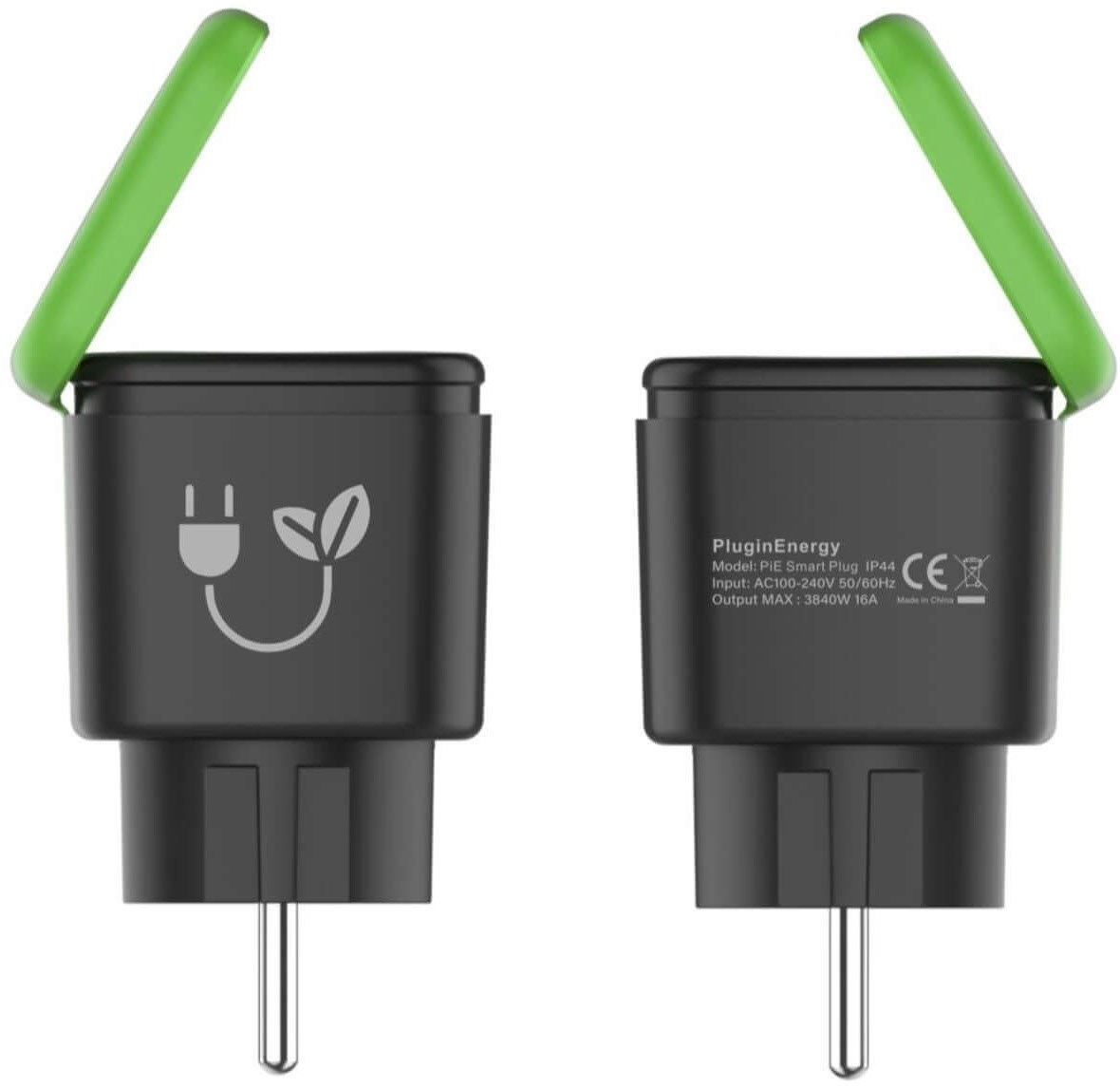 Smart Plug Outdoor Schuko schwarz/grün