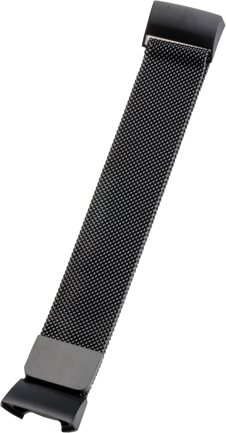 Armband Edelstahl Milanaise für Fitbit Charge 3 schwarz