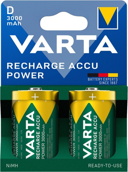 Recharge Accu Power D 3000 mAh 2er Blister