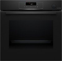 HRG4720B3 Backofen mit Dampfunterstützung schwarz, 71 l, Pizza-Stufe, schnelles Vorheizen, pyrolytische Selbstreinigung, 59,4 cm breit, A+