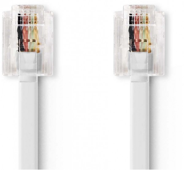 TCGB90200WT50 RJ11-Kabel (5m) weiß RJ11 (6P4C) Buchse>RJ11 (6P4C) Buchse