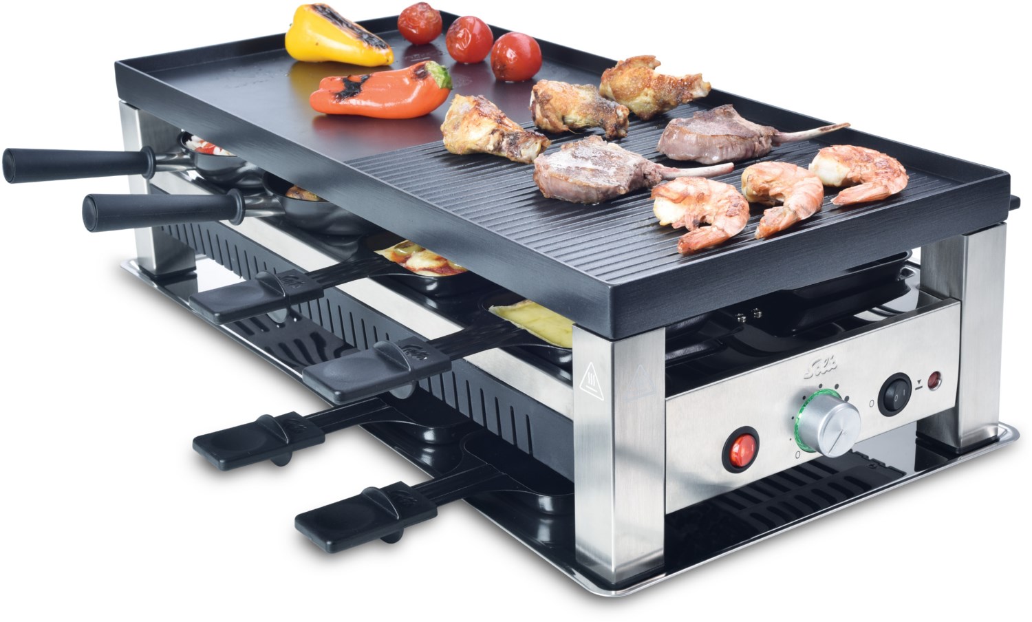 Image of Table Grill 5 in 1 Typ 791 Raclette schwarz/silber