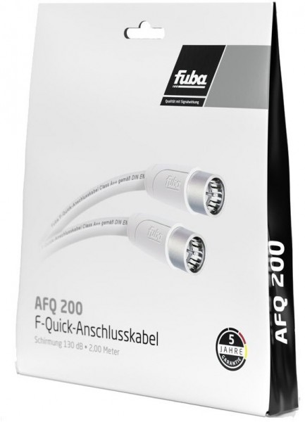 AFQ 200 (2m) F-Quick-Anschlusskabel weiß