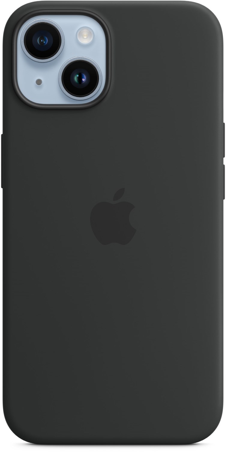 Image of Apple iPhone 14 Silicone Case with MagSafe - Midnight