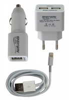 Premium Ladeset 3in1 Easyway für iPhone 5/5c/5s