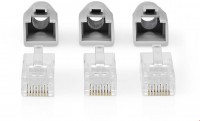 CCBW89360GY RJ45-Stecker (10Stk.) grau/schwarz/weiß