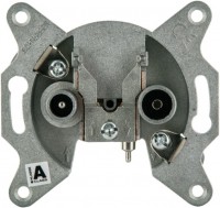 Breitband Durchgangsdose (11 dB) silber