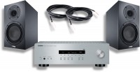 Yamaha/Canton Stereo Set Hifi-System R-S202D, GLE 20 S2, Cantolink silber/schwarz