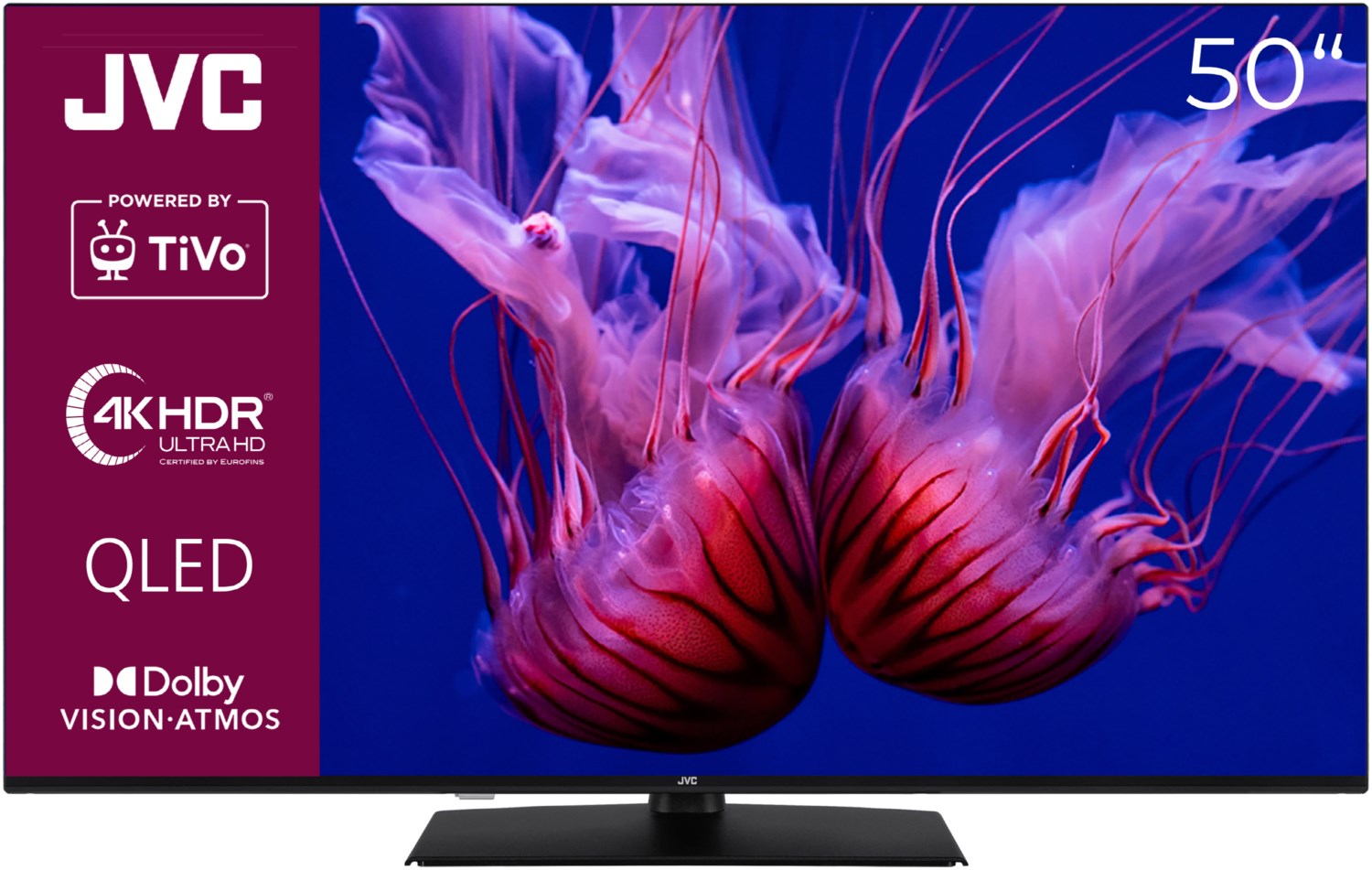 LT-50VUQ3455 108 cm (43") QLED-TV schwarz, 126 cm (50"), 4K Ultra HD, Smart-TV, HDR-Wiedergabe, DVB-T2/DVB-C/DVB-S2