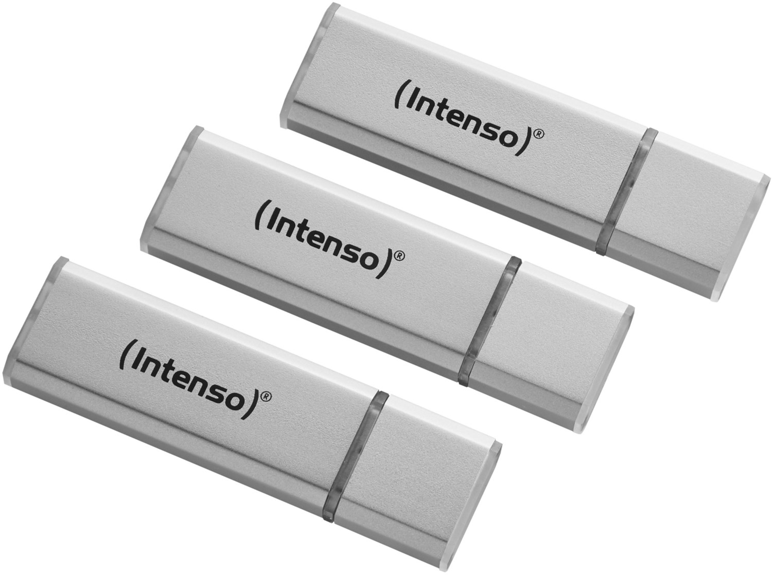 Intenso Alu Line USB 2.0 (32GB) Speicherstick 3er Pack silber  