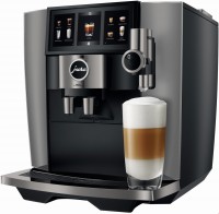 J10 twin Kaffee-Vollautomat Diamond Onyx (EA), Latte Macchiato/Cappuccino/Milchkaffee, 15 bar, 1,9 l, grau, Apps ladbar