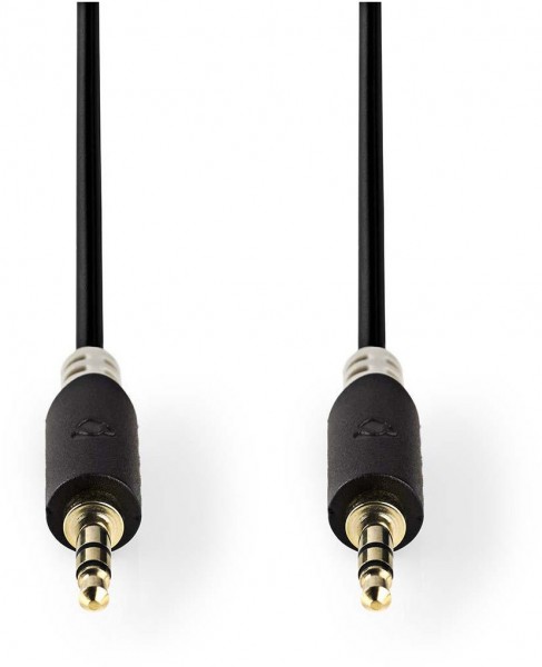 CABW22000AT100 Klinkenkabel (10m) anthrazit 3,5-mm-Stecker>3,5-mm-Stecker
