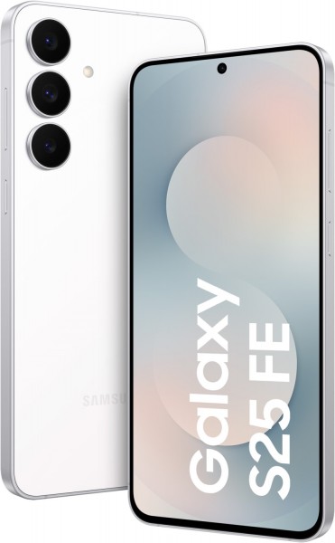 Galaxy S25 FE (256GB) Smartphone weiß, 8 GB RAM, 50 MP Kamera, 6,7 Zoll Display, 42,62 Std. Akku, 5G, Android