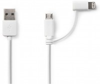 CCGP39400WT10 2-in-1-Kabel (1m) USB-A-St.>Micro-B-Stecker/Lightning-Stecker