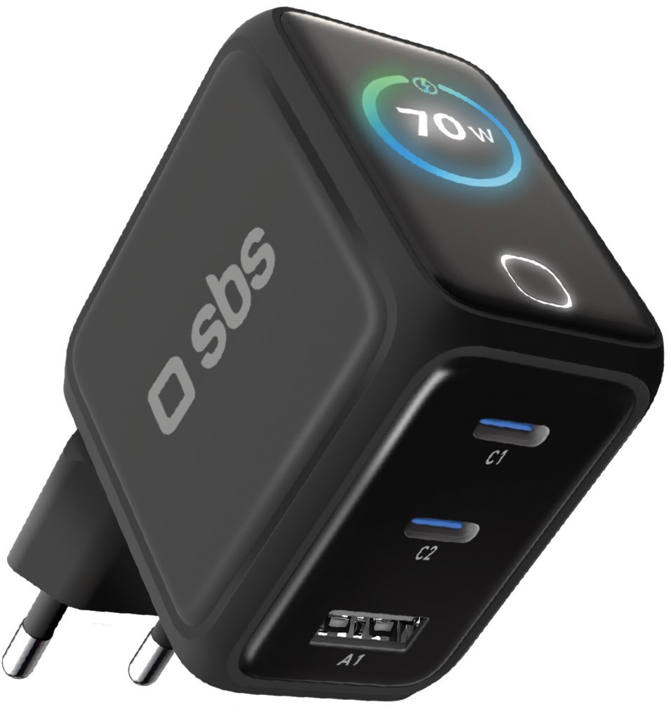 Image of USB/2x USB-C Ladegerät (70W) schwarz