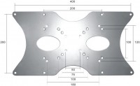 FPMA-VESA400 Adapterplatte silber