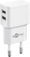 Reise-Lader mit 2x USB weiß