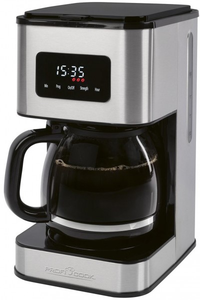PC-KA 1299 Filter-Kaffeemaschine edelstahl-schwarz
