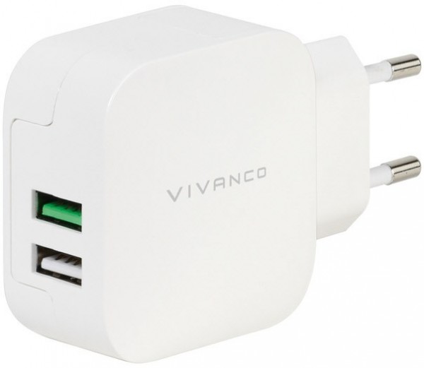 CHARGVVUSB3.4AW 2fach Ladenetzteil weiß