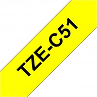 TZe-C 51 (24mm) Schriftband signal gelb/schwarz