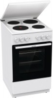 GE5A23WH Elektroherd mit Kochfeld weiß, 74 l, Pizza-Stufe, 50 cm breit, A