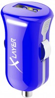 KFZ-Ladegerät USB Adapter 2.4A Colour Line blau