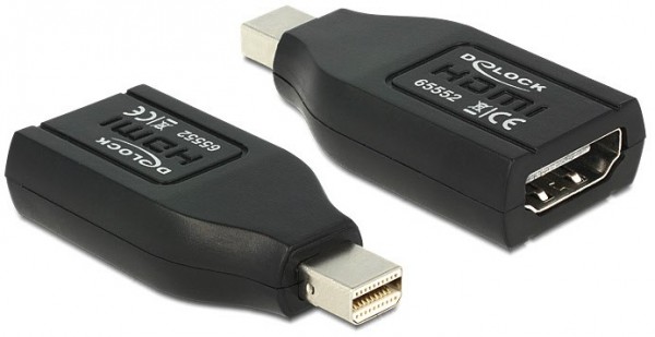 Mini DP Adapter St. > HDMI Buchse schwarz
