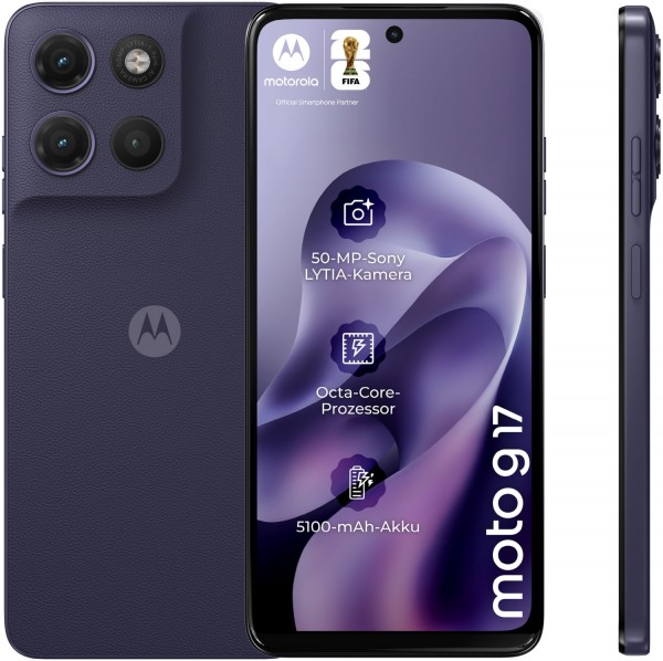 moto g17 PANTONE evening blue, 128 GB Speicher, 4 GB RAM, 50 MP Kamera, 6,72 Zoll Display, 56,97 Std. Akku, LTE, Android