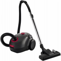 VCC 3850 A Bodenstaubsauger schwarz/rot, mit Beutel, HEPA-Filter, 2,1 l Staubvolumen, 7,5 m Reichweite, Saugleistung stufenlos regelbar