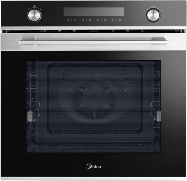 7NP30E0IX Einbaubackofen schwarz/edelstahl, 72 l, Pizza-Stufe, schnelles Vorheizen, Hefeteig-Gärstufe, pyrolytische Selbstreinigung, 59,5 cm breit, A+