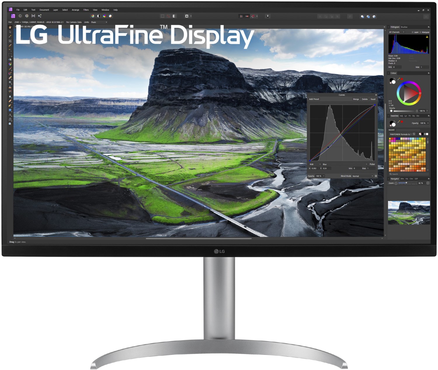 UltraFine 32UQ850V-W 80 cm (32) TFT-Monitor mit LED-Technik schwarz/weiß / G