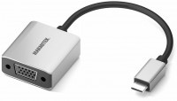 Connect USB-C > VGA Adapter silber