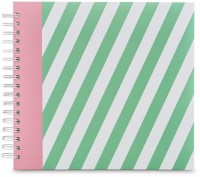 Spiral-Album Striped 28x24cm 50 weiße Seiten bunt