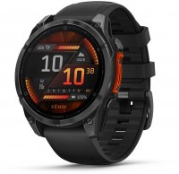 fenix 8 (47mm) Smartwatch mit QuickFit-Silikon-Armband (22mm) schwarz/schiefergrau
