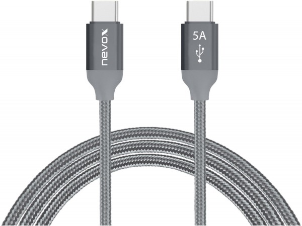 USB Type-C Kabel (0,5m) silbergrau