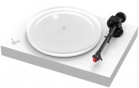 X2 B Plattenspieler inkl. Qunitet Red Tonabnehmer matt weiß