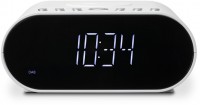 OrtusCharge DAB+ Uhrenradio mit QI-Ladestation weiß