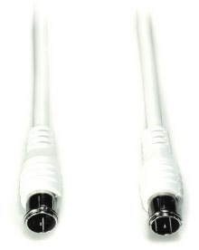 FAS 25 F-Anschlußkabel, 2,5m Antennenkabel weiß
