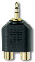Premium RCA Klinkenadapter schwarz