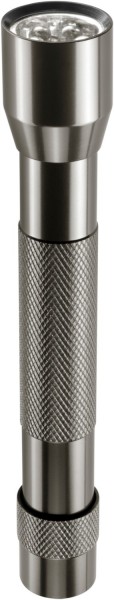 Multi LED AluLight 2 AA.Batt. Taschenlampe silber