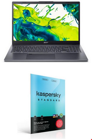 Aspire 15 (A15-51M-94GX) 39,62 cm (15,6") Notebook steel gray inkl. Standard ENV (Attach), 32 GB RAM, 1000 GB SSD, Windows 11, Full HD (1920x1080)
